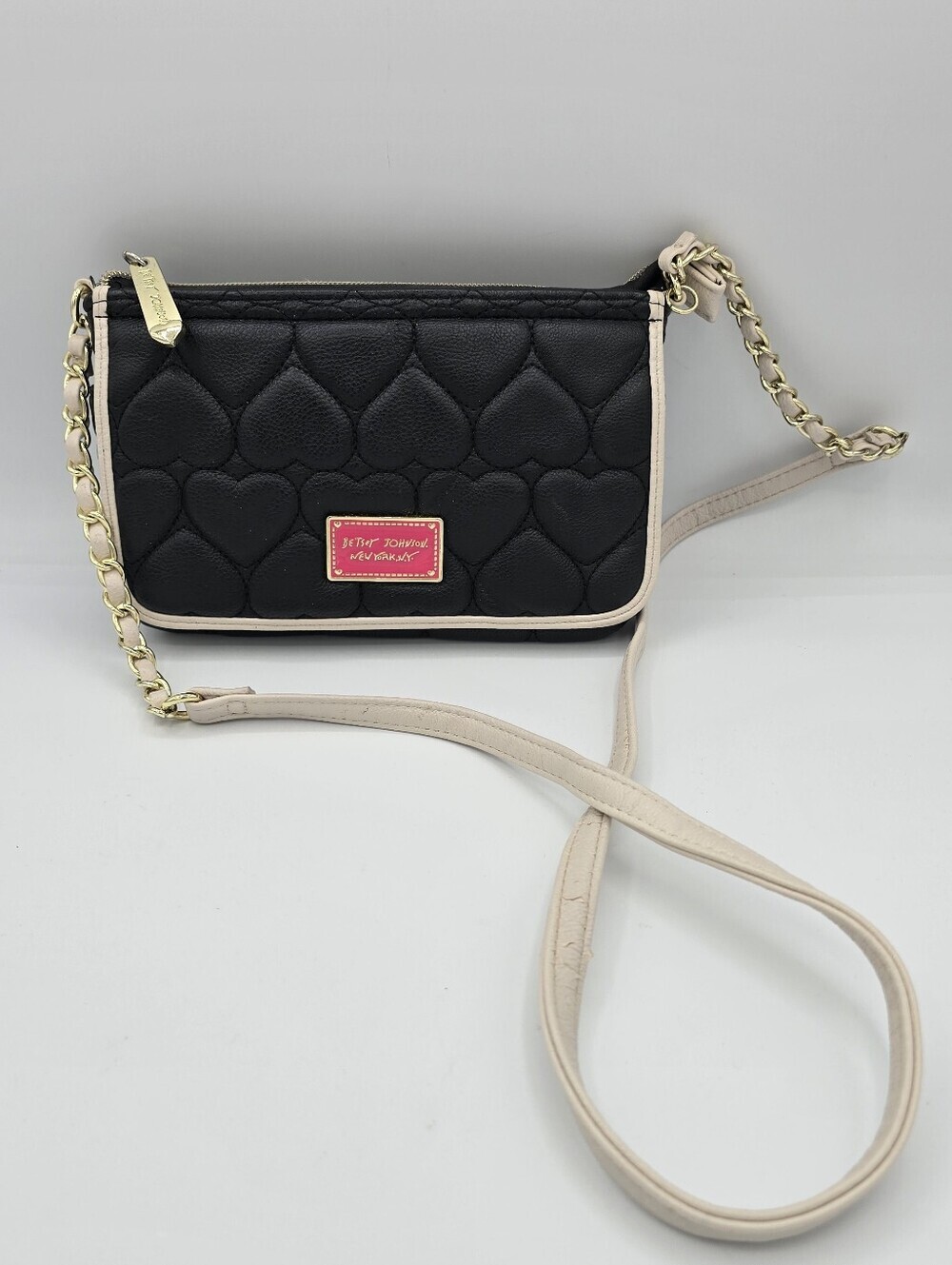 Betsey Johnson - Quilted Heart Crossbody Bag